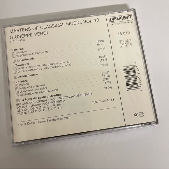 CD Masters of Classical Music by Giuseppe Verdi NWT - Picture 2 of 2